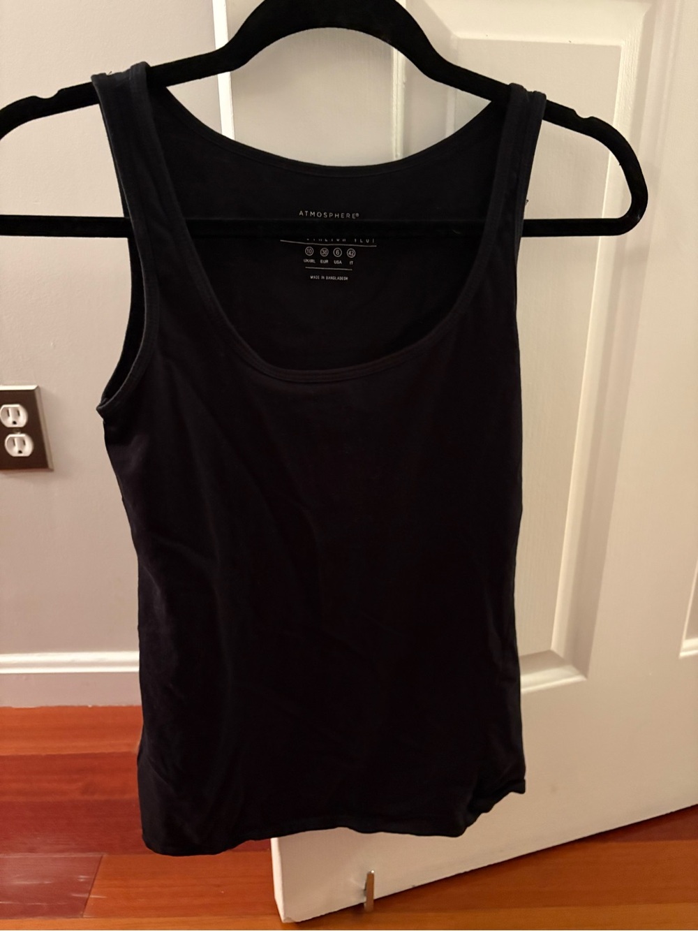 Atmosphere Black Scoop Neck Tank